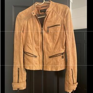 Andrew Marc Camel Leather jacket
